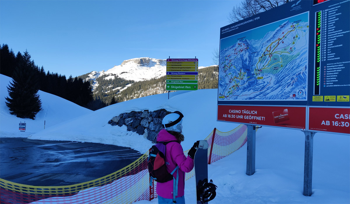 Skigebied Kleinwalsertal in Oostenrijk